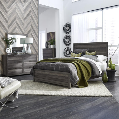 Tanners Creek King Panel Bed, Dresser & Mirror, Chest - Furniture World