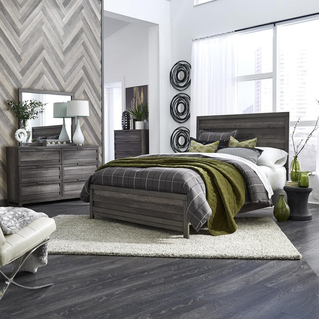 Tanners Creek King Panel Bed, Dresser & Mirror, Chest - Furniture World