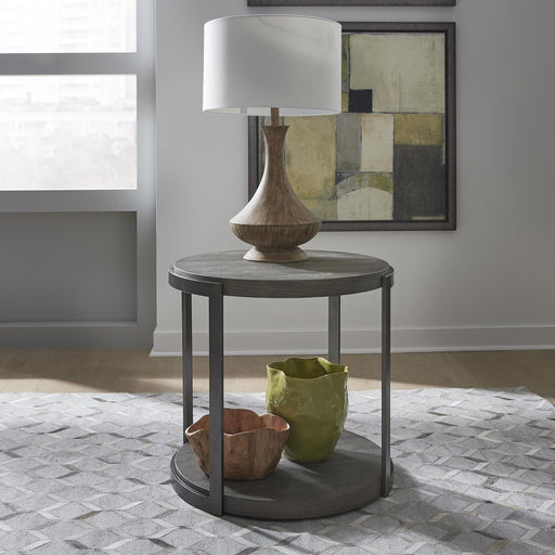 Modern View Round End Table - Furniture World