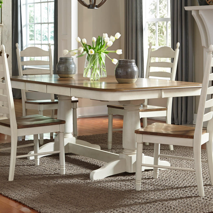 Springfield Double Pedestal Table - Furniture World