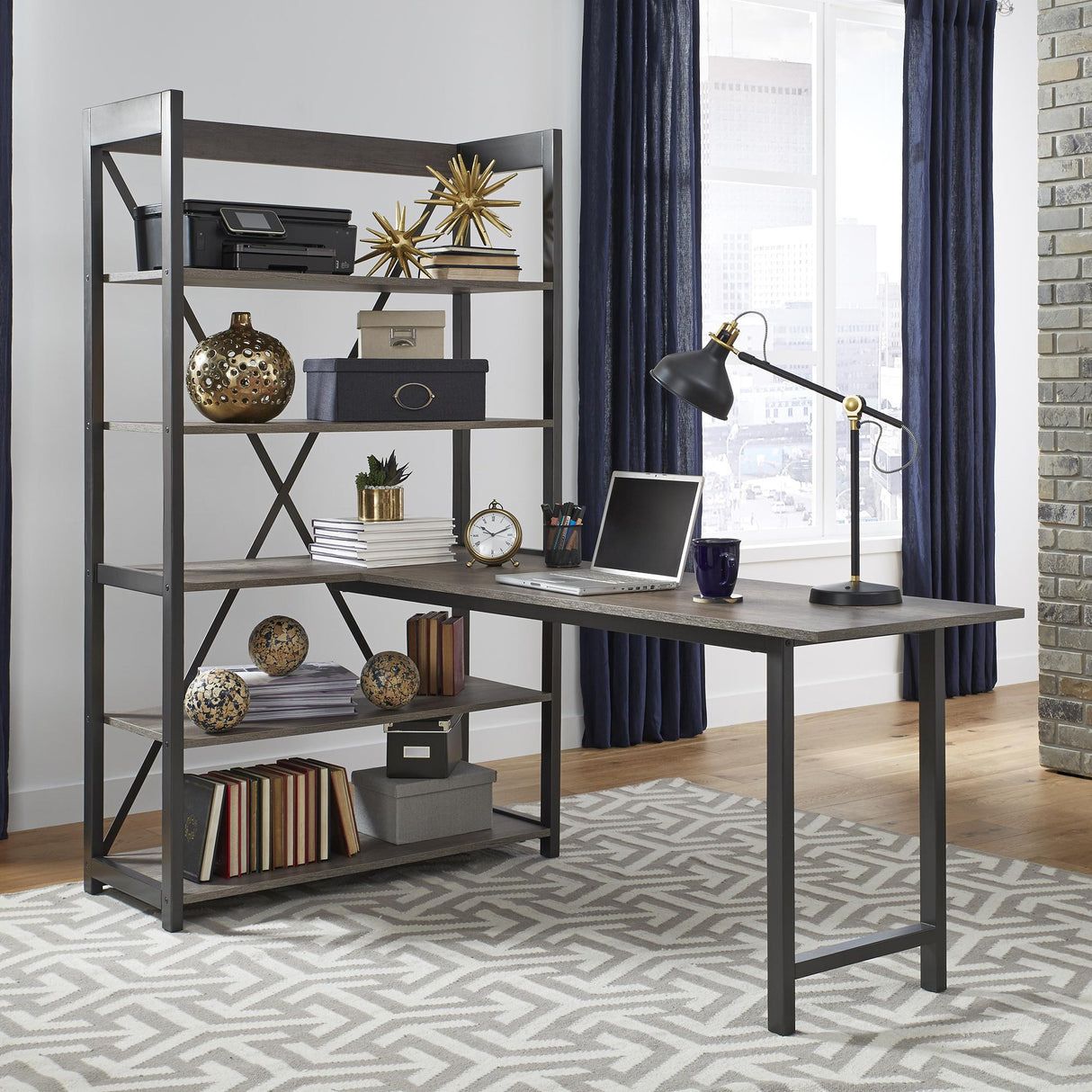 Tanners Creek Desk and Bookcase Set - Furniture World