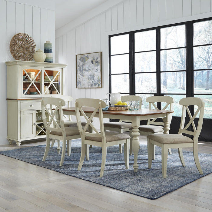 Ocean Isle Opt 7 Piece Rectangular Table Set - Furniture World