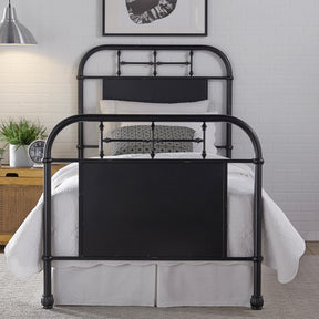Vintage Series Twin Metal Bed - Black - Furniture World