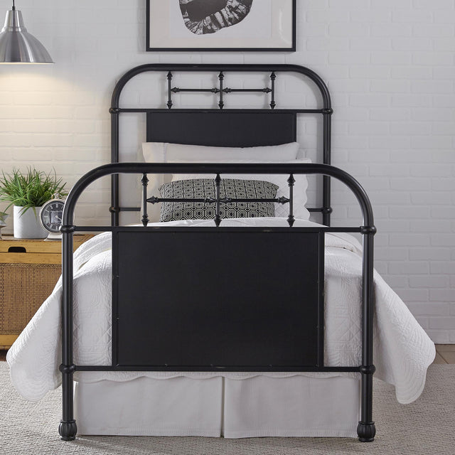 Vintage Series Twin Metal Bed - Black - Furniture World