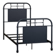 Vintage Series Twin Metal Bed - Navy - Furniture World