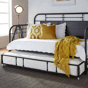 Vintage Series Twin Metal Trundle - Black - Furniture World