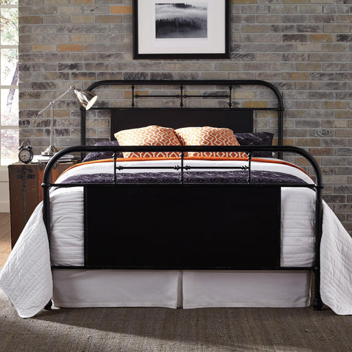 Vintage Series King Metal Bed - Black - Furniture World