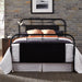 Vintage Series Queen Metal Bed - Black - Furniture World