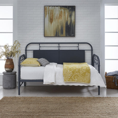 Vintage Series Twin Metal Day Bed - Navy - Furniture World