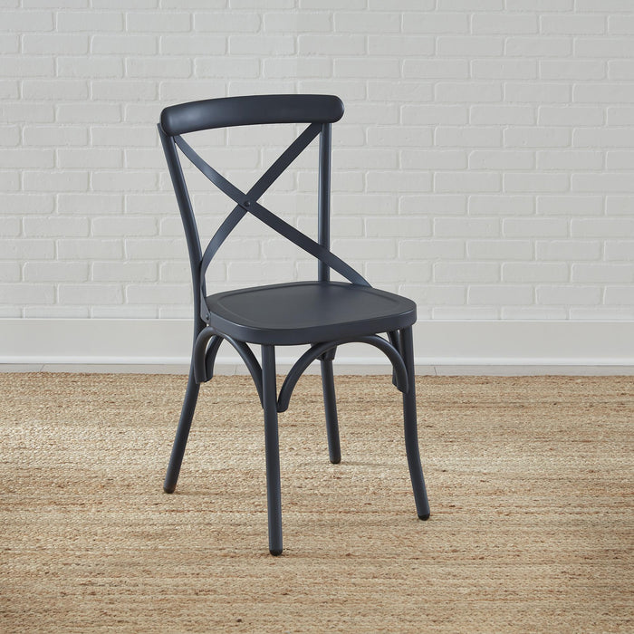Vintage Series X Back Side Chair- Navy - Furniture World
