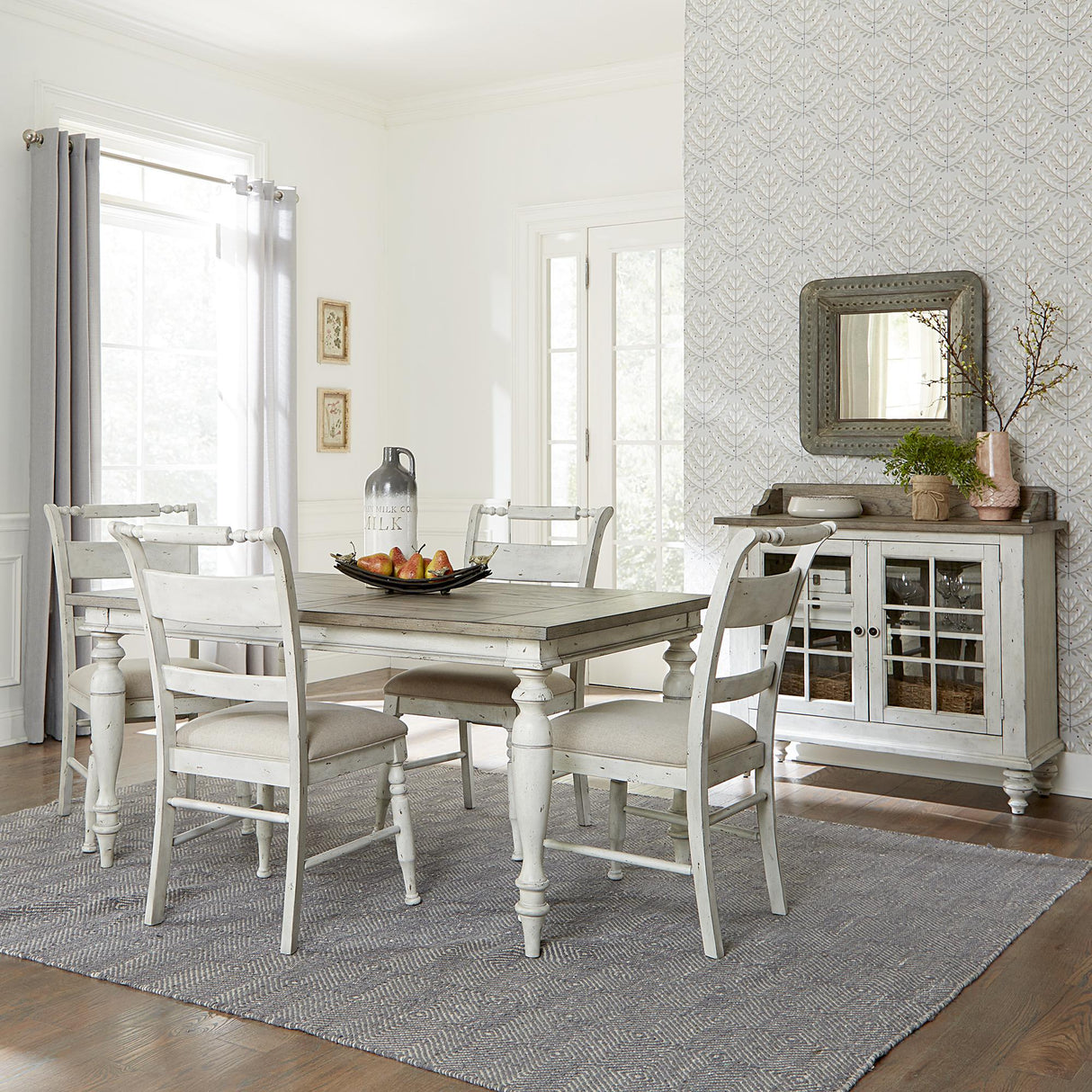 Whitney 5 Piece Rectangular Table Set - Furniture World