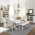 Whitney 6 Piece Trestle Table Set - Furniture World