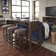 Aspen Skies 4 Piece Console Set (1-Console 3-Stools) - Furniture World