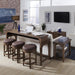 Aspen Skies 4 Piece Console Set (1-Console 3-Stools) - Furniture World