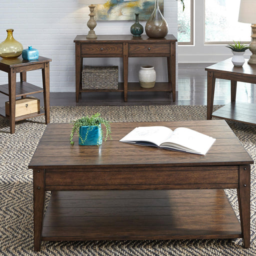 Lake House Lift Top Cocktail Table - Furniture World