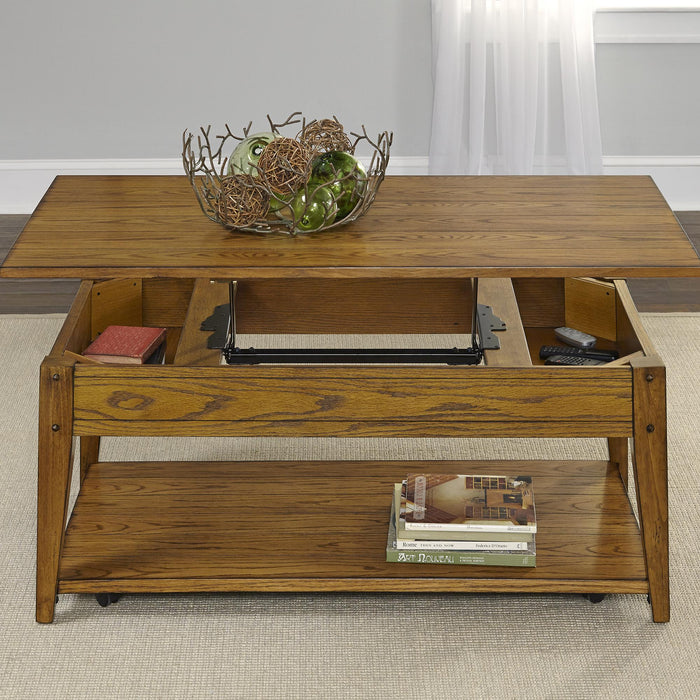 Lake House Lift Top Cocktail Table - Furniture World