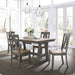 Lindsey Farm 5 Piece Trestle Table Set - Furniture World