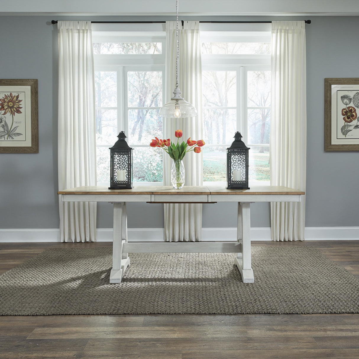 Lindsey Farm Trestle Table - Furniture World