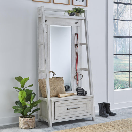 Modern Farmhouse 2 Piece Hall Tree Set - Furniture World
