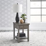 Modern Farmhouse Drawer Chair Side Table - Furniture World