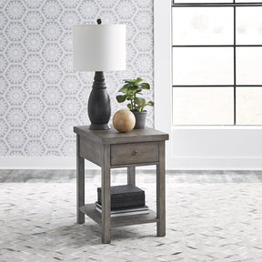 Modern Farmhouse Drawer Chair Side Table - Furniture World