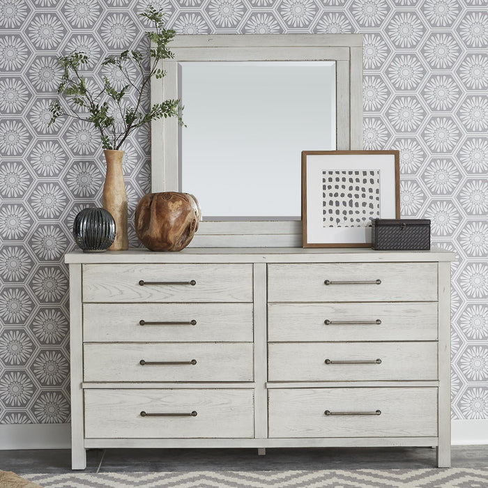 Modern Farmhouse Dresser & Mirror - Furniture World