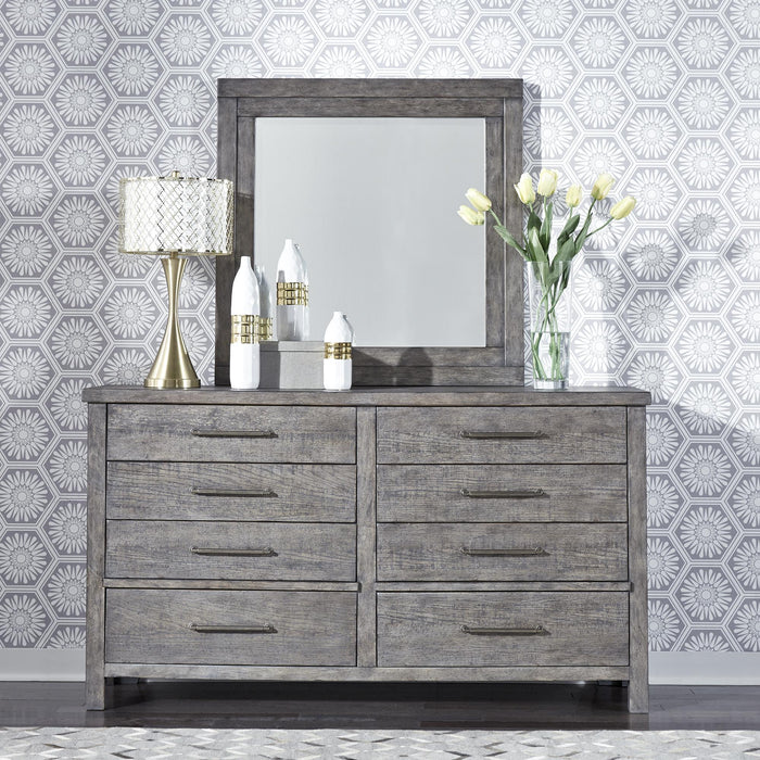 Modern Farmhouse Dresser & Mirror - Furniture World