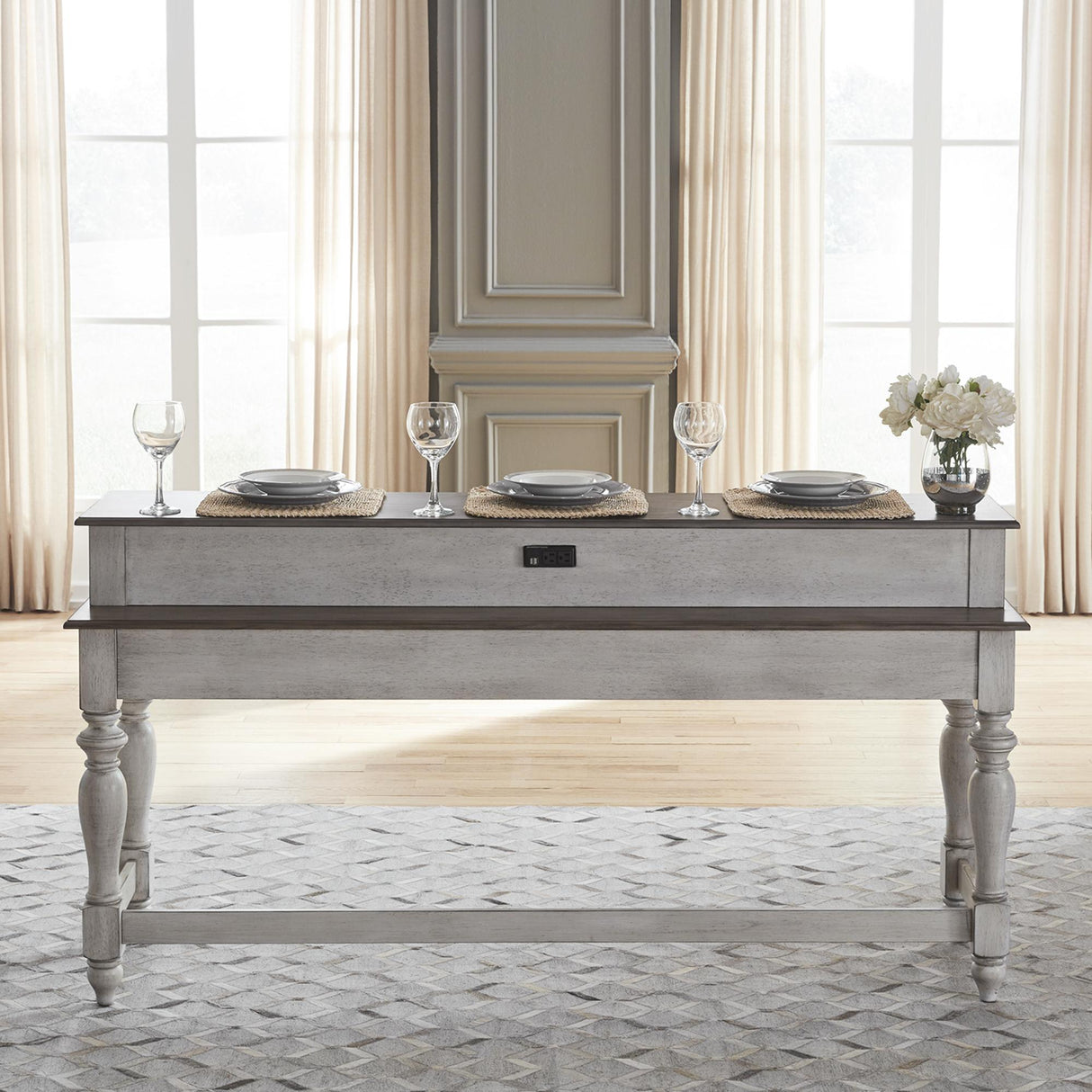 Ocean Isle Console Bar Table - Furniture World