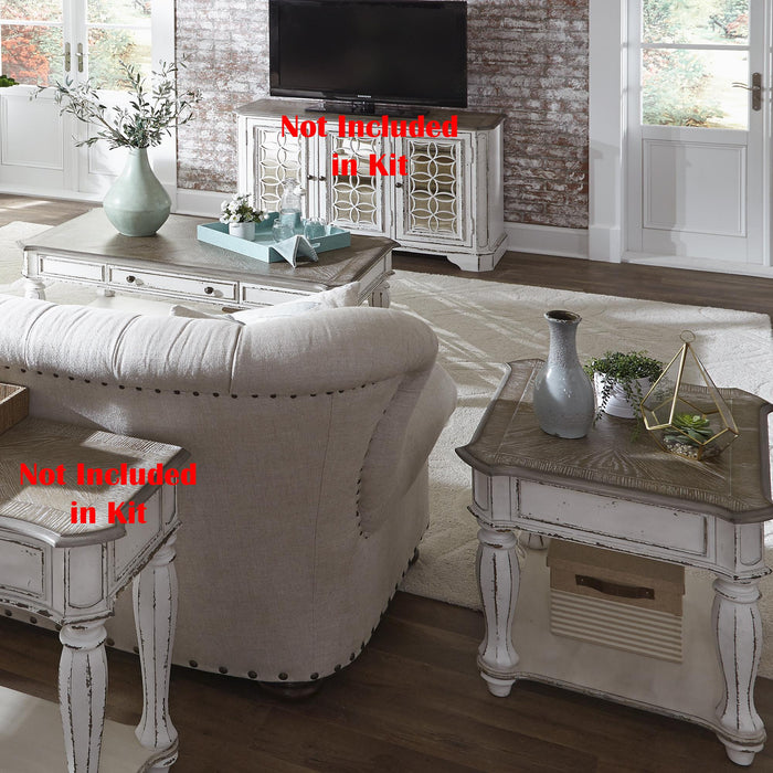 Magnolia Manor 3 Piece Set (1-Cocktail 2-End Tables) - Furniture World
