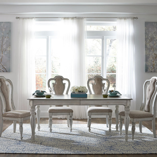 Magnolia Manor 5 Piece Leg Table Set - Furniture World