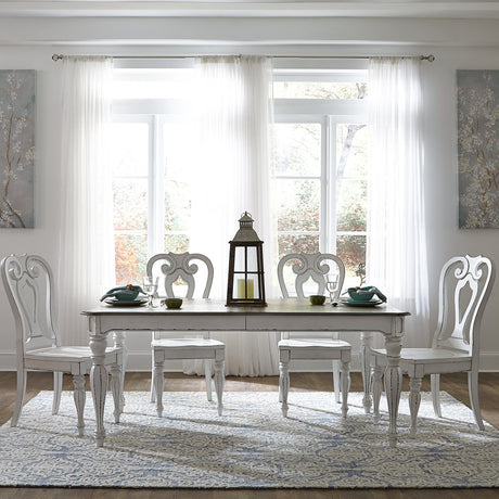 Magnolia Manor Opt 5 Piece Leg Table Set - Furniture World