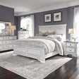 Abbey Park King California Panel Bed, Dresser & Mirror, Chest, Nightstand - Furniture World