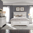 Abbey Park King California Panel Bed, Dresser & Mirror, Nightstand - Furniture World