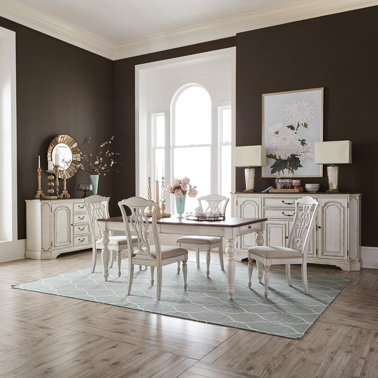 Abbey Road 5 Piece Rectangular Table Set - Furniture World