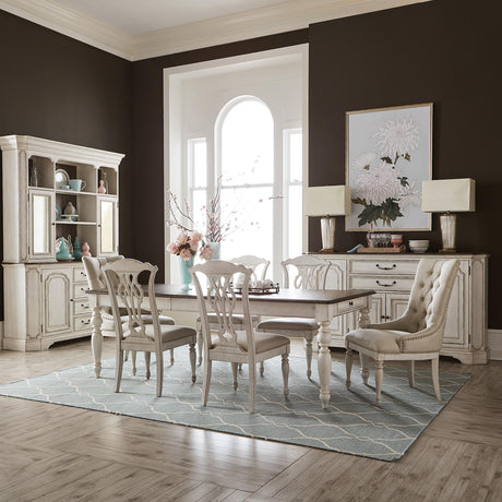 Abbey Road Opt 7 Piece Rectangular Table Set - Furniture World