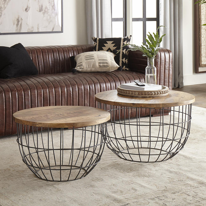 Akins Nesting Caged Accent Tables - Furniture World