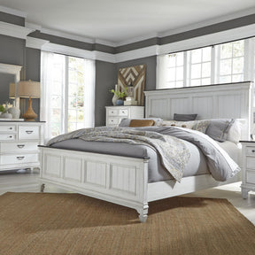 Allyson Park King Panel Bed, Dresser & Mirror, Chest - Furniture World