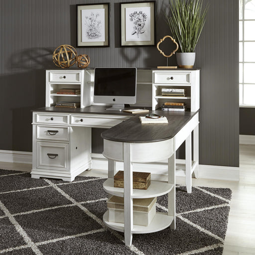 Allyson Park L Shaped Desk Set - Furniture World