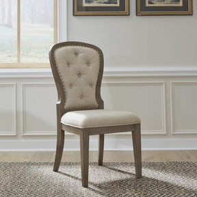 Americana Farmhouse Uph Tufted Back Side Chair - Furniture World