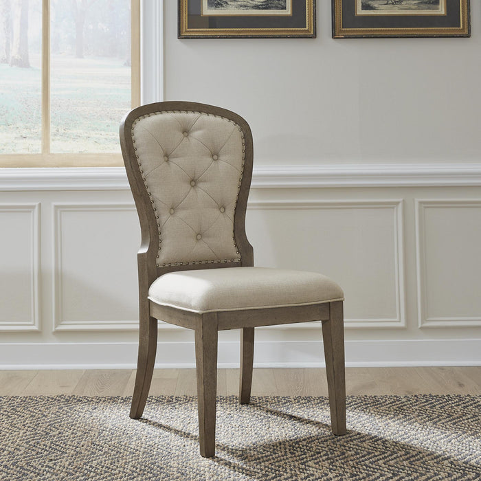 Americana Farmhouse Uph Tufted Back Side Chair - Furniture World