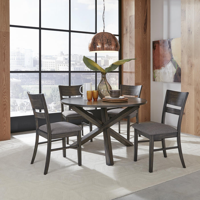 Anglewood 5 Piece Pedestal Table Set - Furniture World