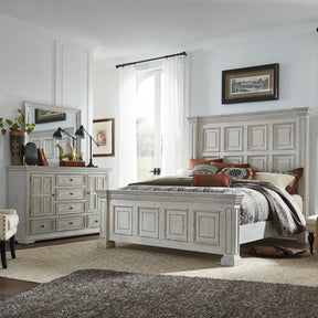 Big Valley King Panel Bed, Dresser & Mirror - Furniture World
