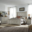 Big Valley King Panel Bed, Dresser & Mirror, Nightstand - Furniture World