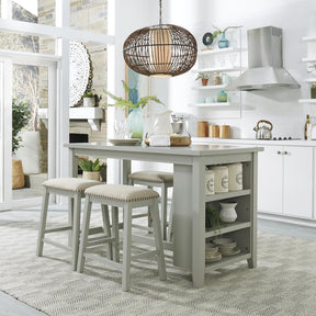 Brook Creek 5 Piece Counter Set - Furniture World
