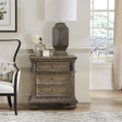 Carlisle Court 3 Drawer Nightstand with Charging Station - Furniture World