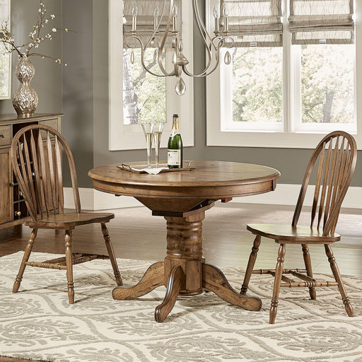 Carolina Crossing 3 Piece Round Table Set - Furniture World