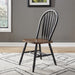 Carolina Crossing Windsor Side Chair- Black - Furniture World