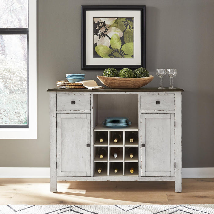 Carolina Crossing Server- White - Furniture World