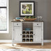 Carolina Crossing Server- White - Furniture World