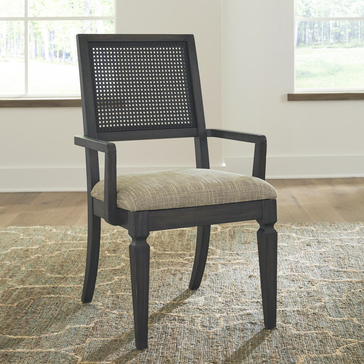 Caruso Heights Panel Back Arm Chair (RTA) - Furniture World